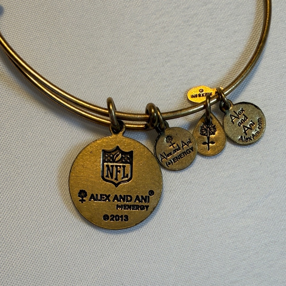 Alex and Ani Gold-tone Charm Bracelet - Picture 2 of 5